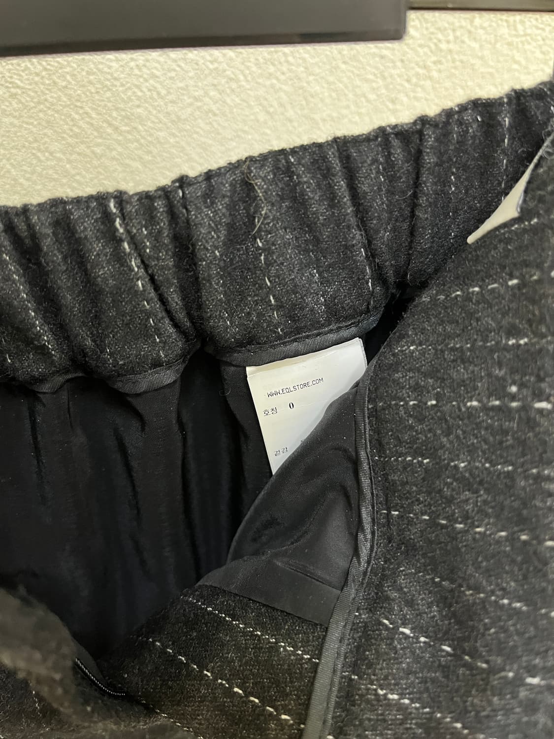 아모멘토 스트라이프 울 가르송 스커트  상품이미지4