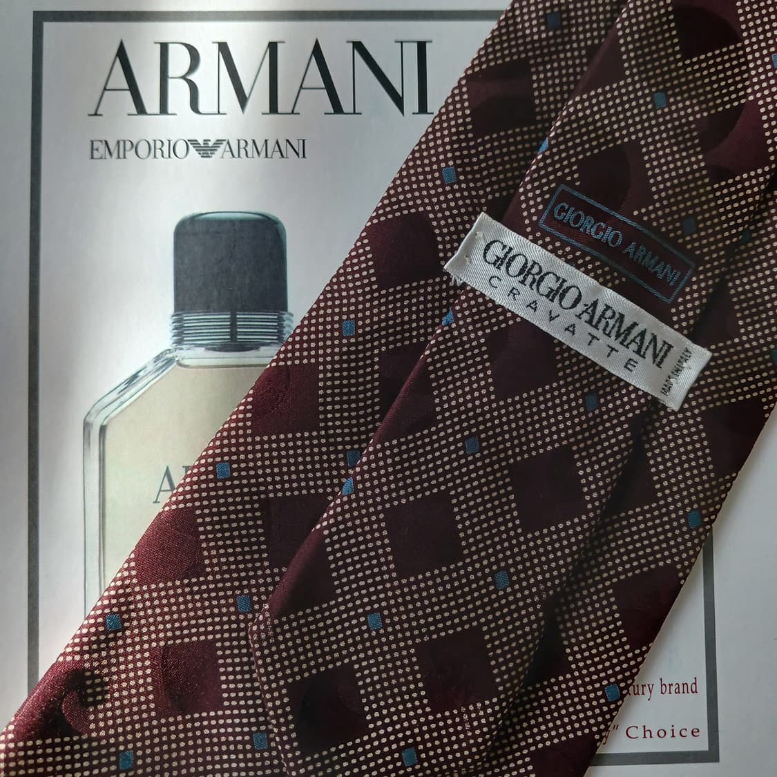 조르지오아르마니 실크 다이아몬드 넥타이 10.2cm A등급 A18883
 상품이미지5