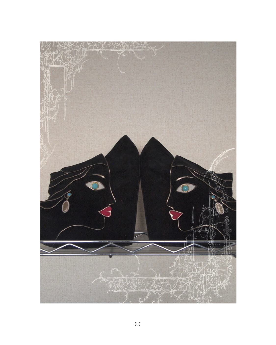 rare* 돌체앤가바나 아트피스 웨지힐 앵클부츠 상품이미지1