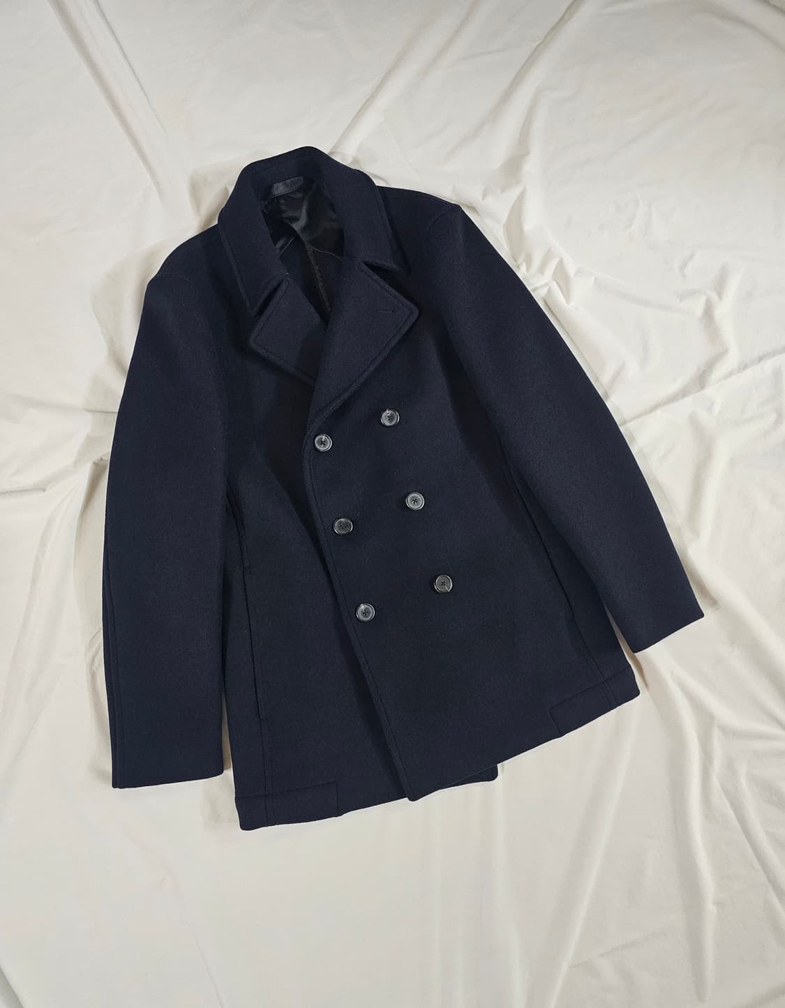 [s] THEORY 띠어리 정품 남성 더블 버튼  브레스티드 피코트 상품이미지1