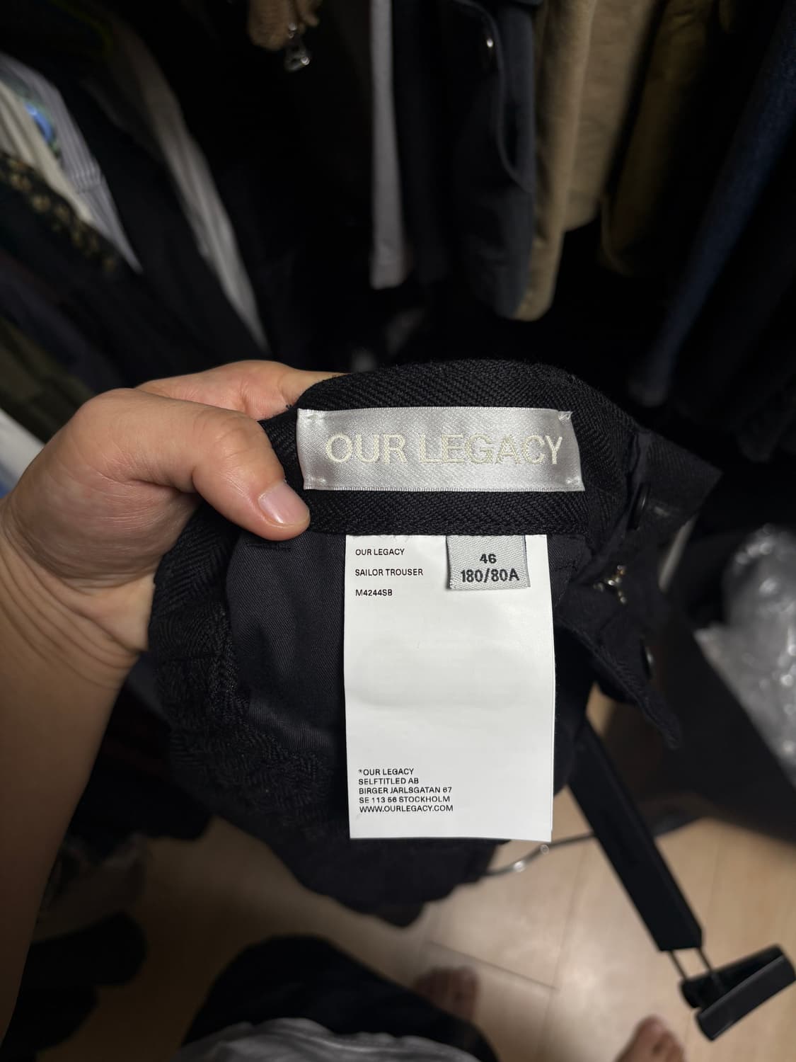 [46] 아워레가시 세일러 팬츠 블랙 상품이미지7