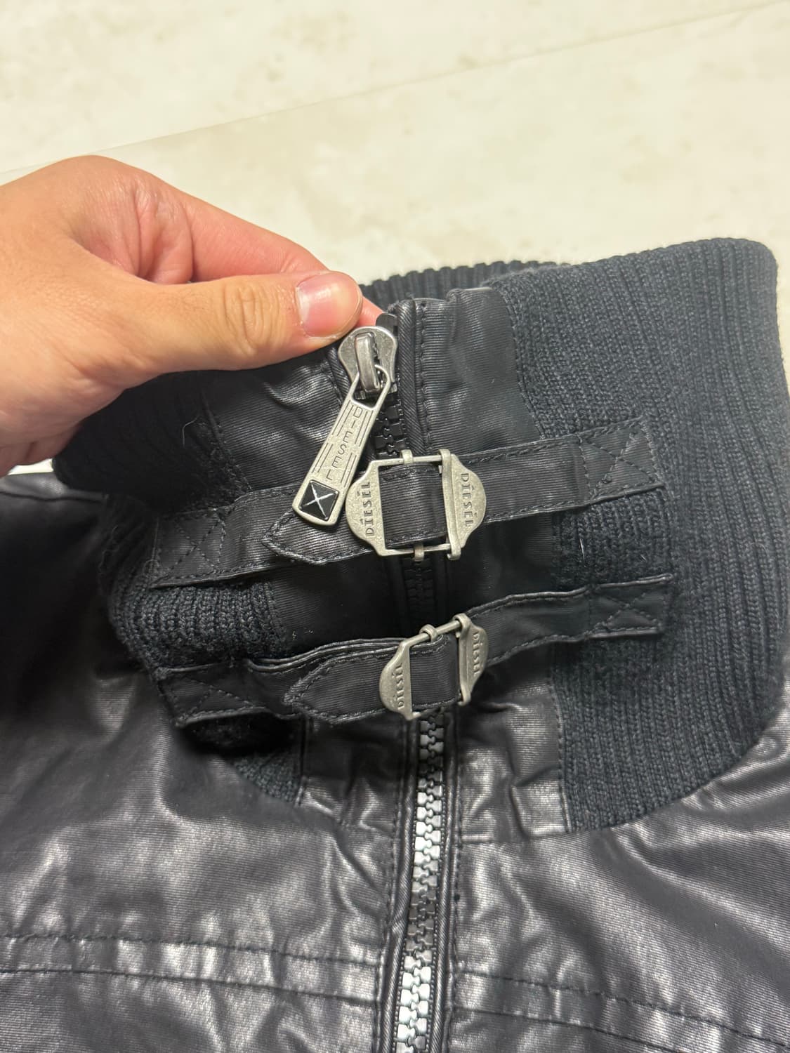 디젤 코팅 라이더 자켓 상품이미지4