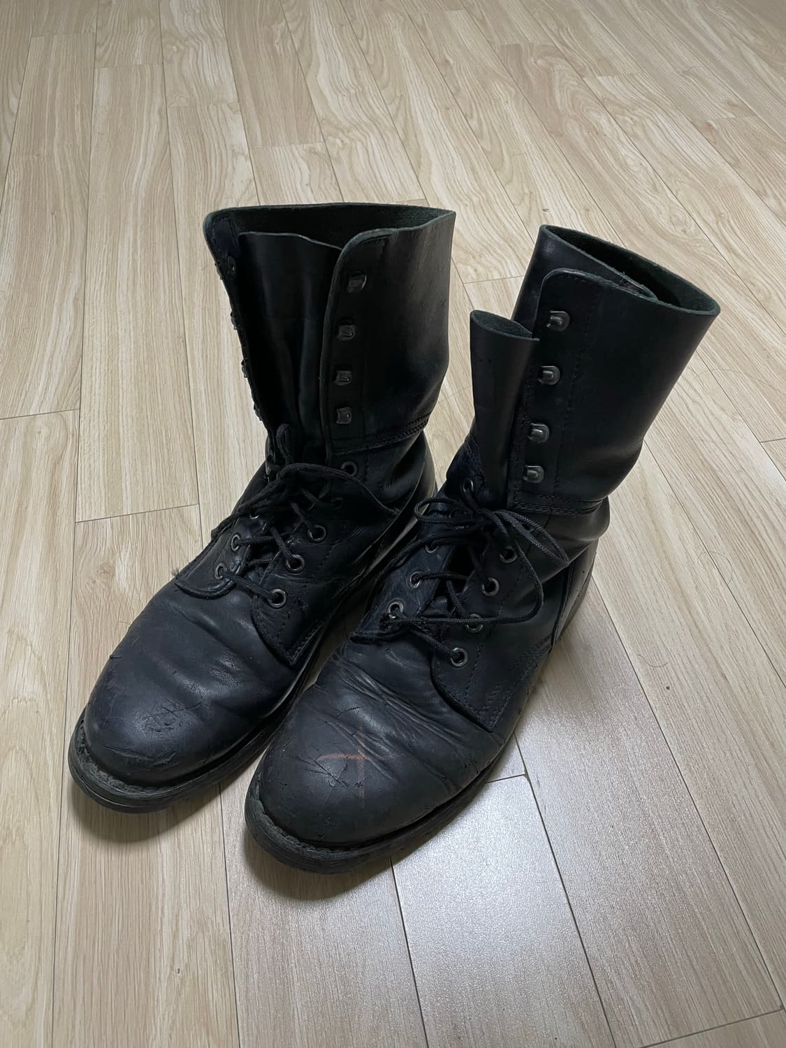vintage german army black boots 상품이미지3