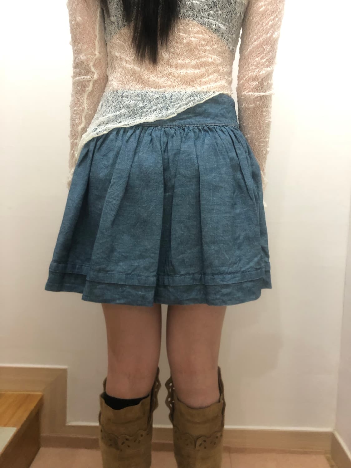 빈티지 아베크롬비 데님 미니 스커트 상품이미지8