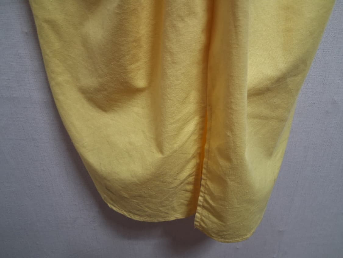 일본수입 옐로우 루즈핏 백오픈 스트링 롱원피스 표기 프리사이즈
 상품이미지8