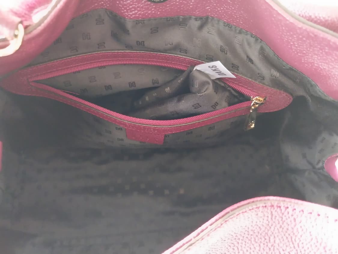 닥스 버건디 가죽 투웨이백 상품이미지8