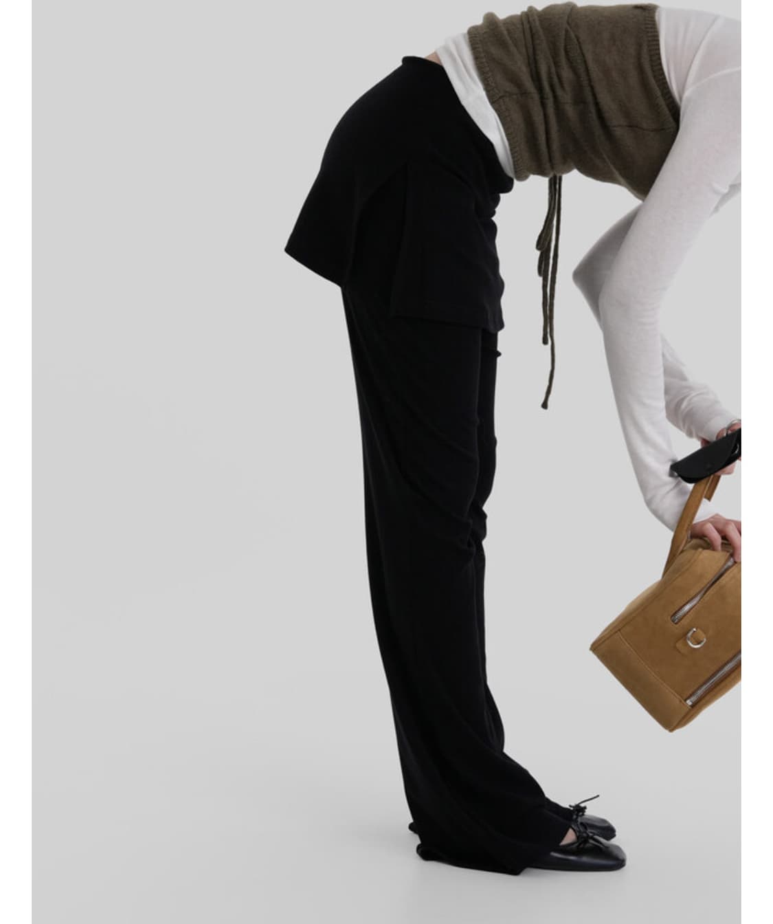 [새상품] 어텀 made 레이어드 랩팬츠 상품이미지3