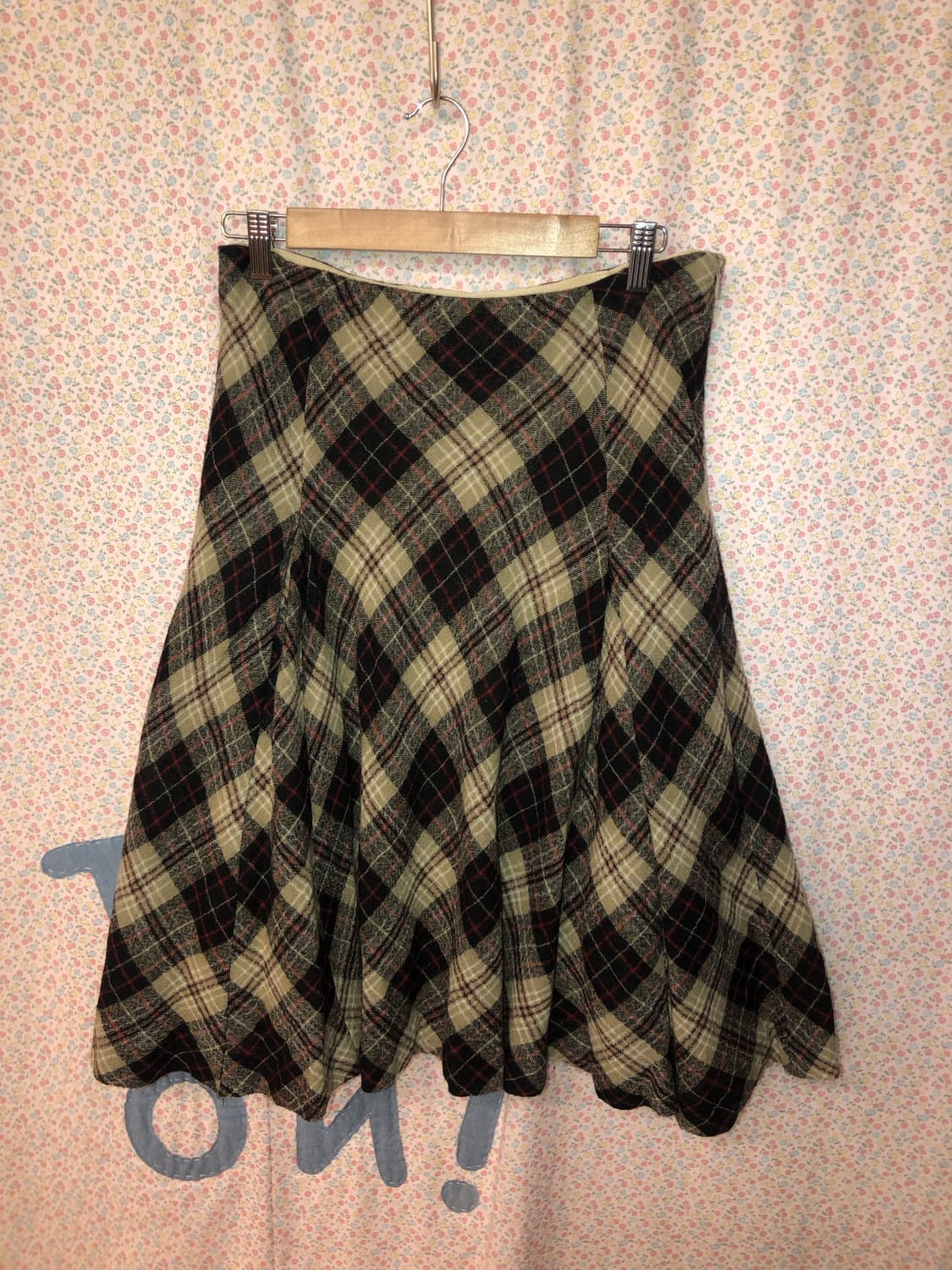 check flare skirt 상품이미지1