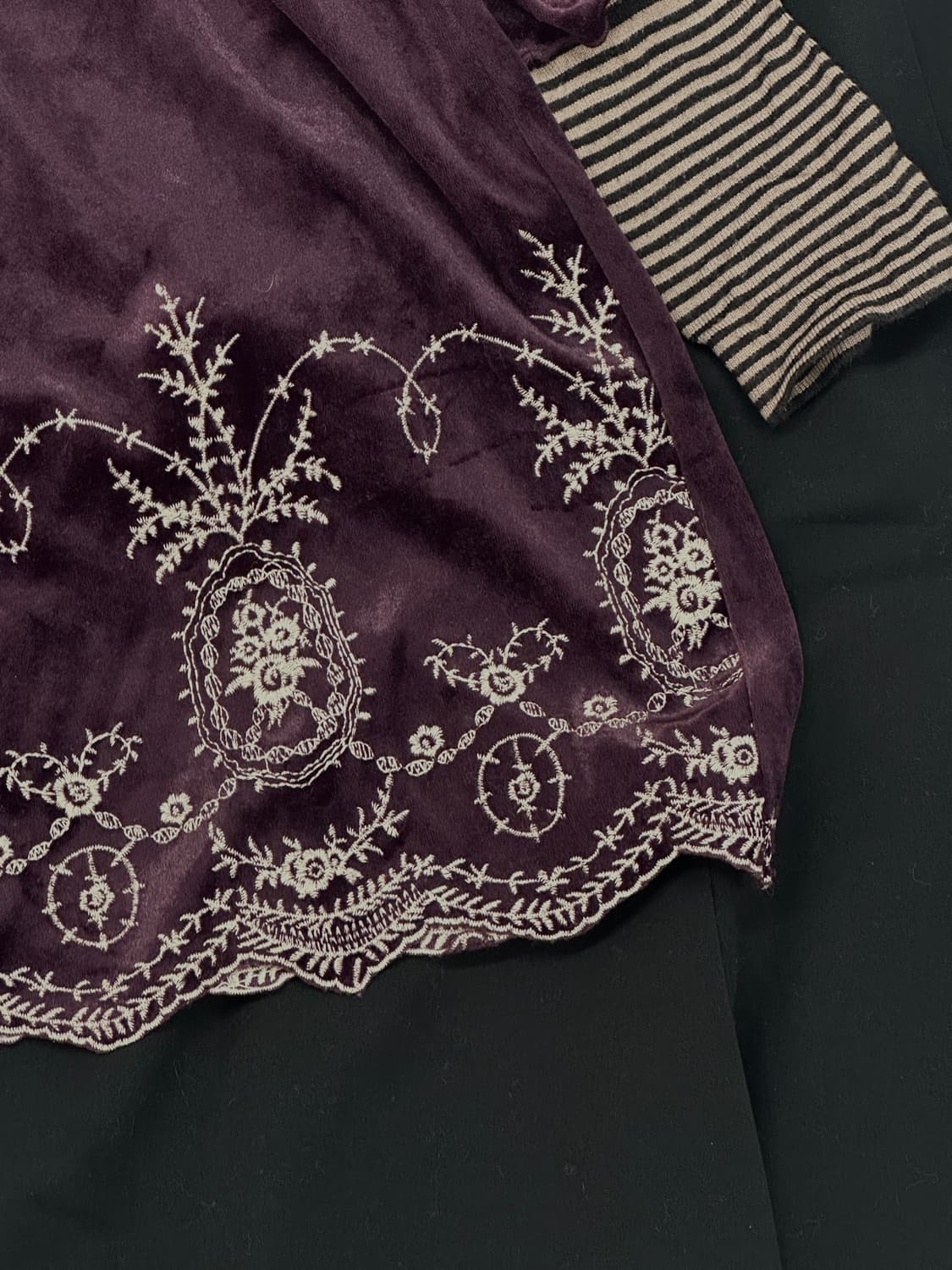 ♥️슈슈룬 쇼콜라 벨벳 코디세트♥️ 고딕풍 마계 고스로리 레이어드  상품이미지7