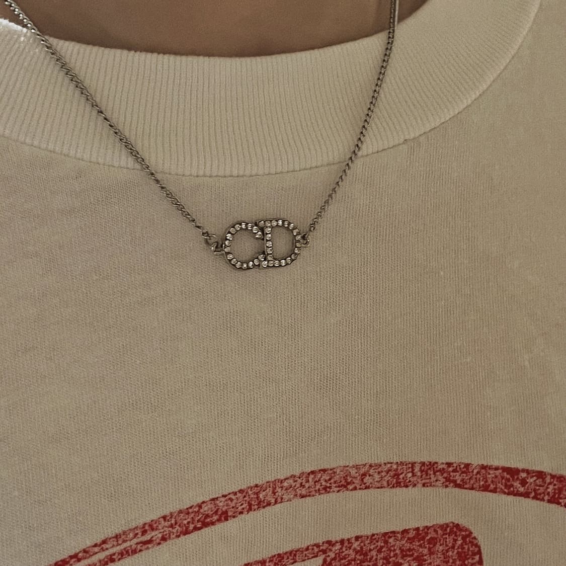 디올 CD 정품 빈티지 업사이클링 목걸이 상품이미지1