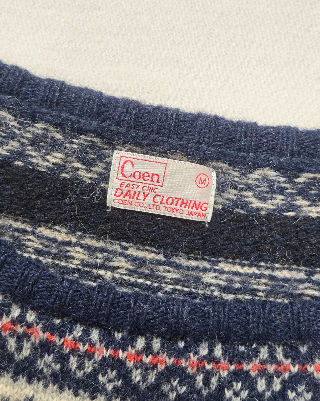 모리걸 페어아일 레트로 니트 원피스 상품이미지4