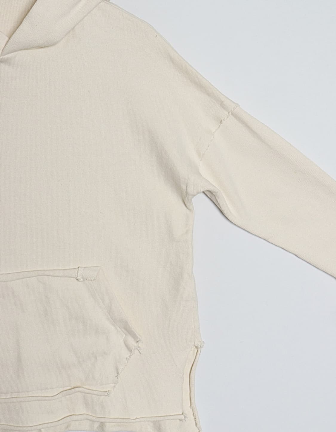  K B F Jersey Cotton CutOff Hoodie 상품이미지3