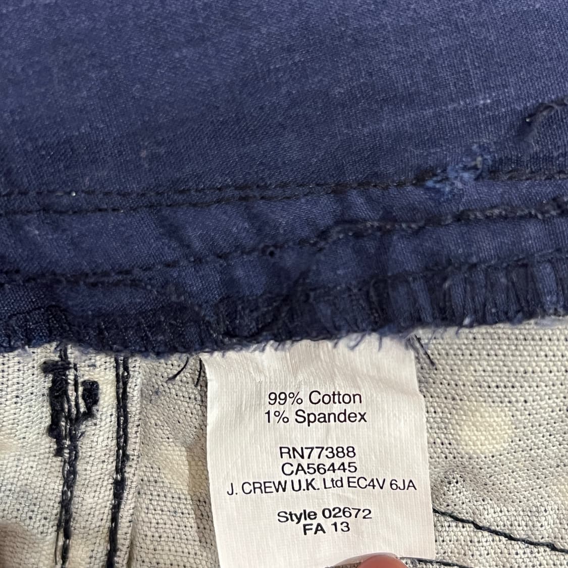 [31] 제이크루 폴카도트 코듀로이 팬츠 네이비  상품이미지6