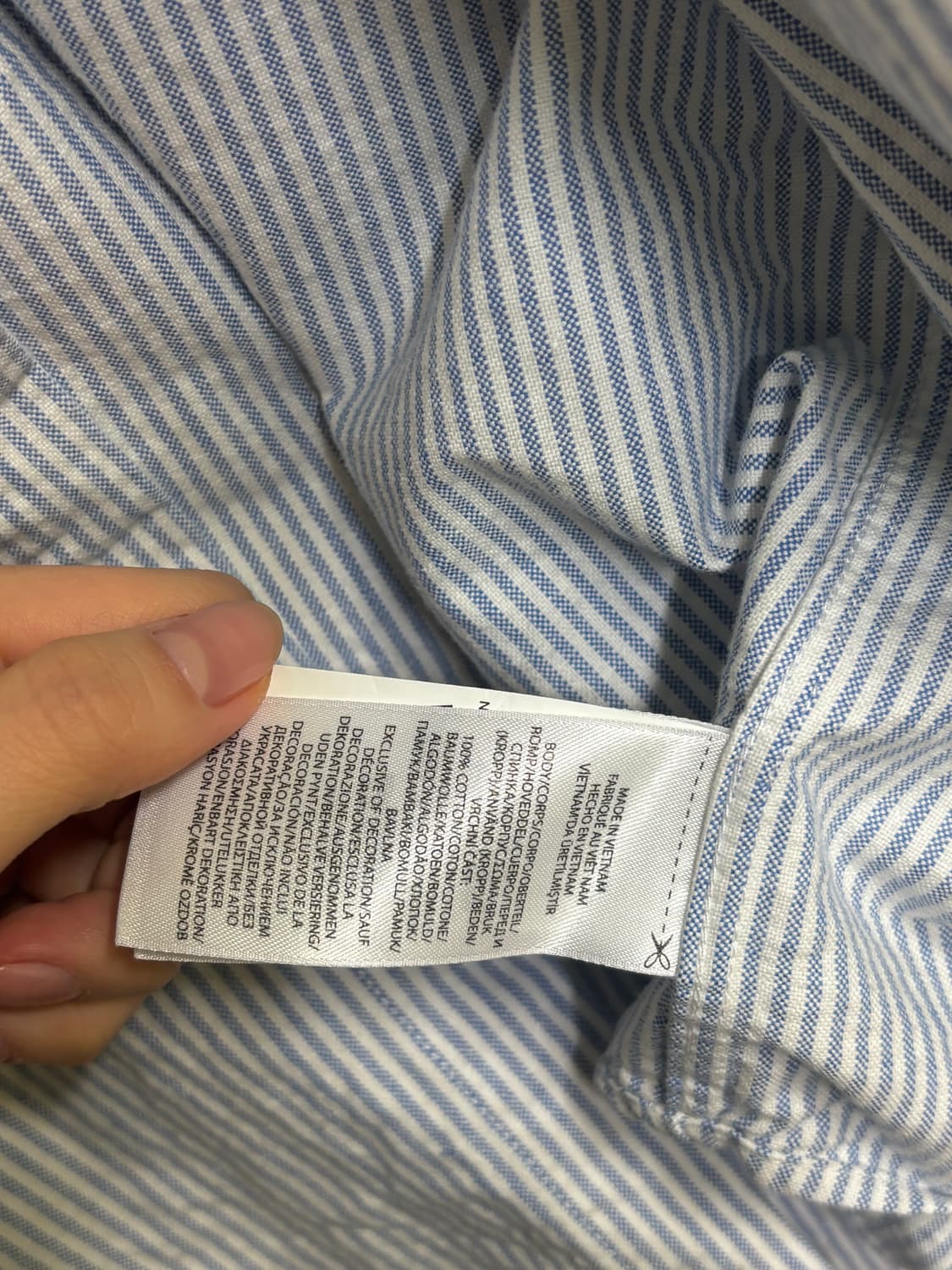 폴로 랄프로렌 스트라이프 옥스포드 셔츠 차일드 xl 상품이미지3