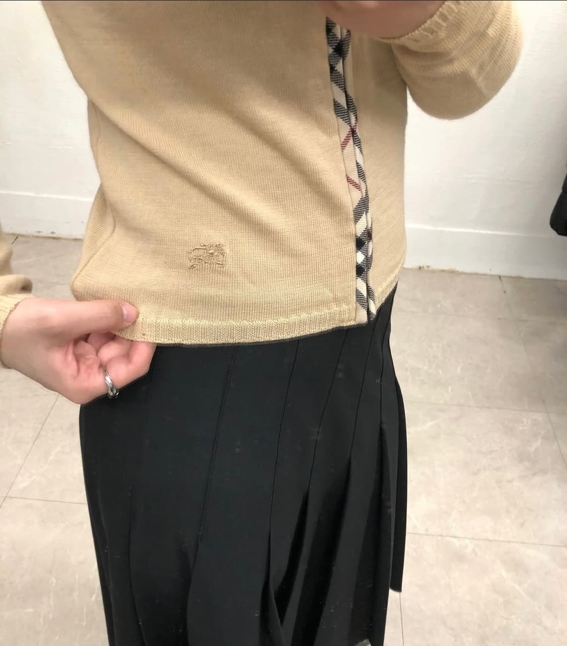 버버리 노바체크 가디건 상품이미지4