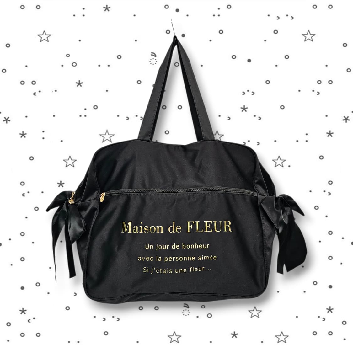 Maison de FLEUR 메종드플뢰르 리본 새틴 캐리온 백 상품이미지1