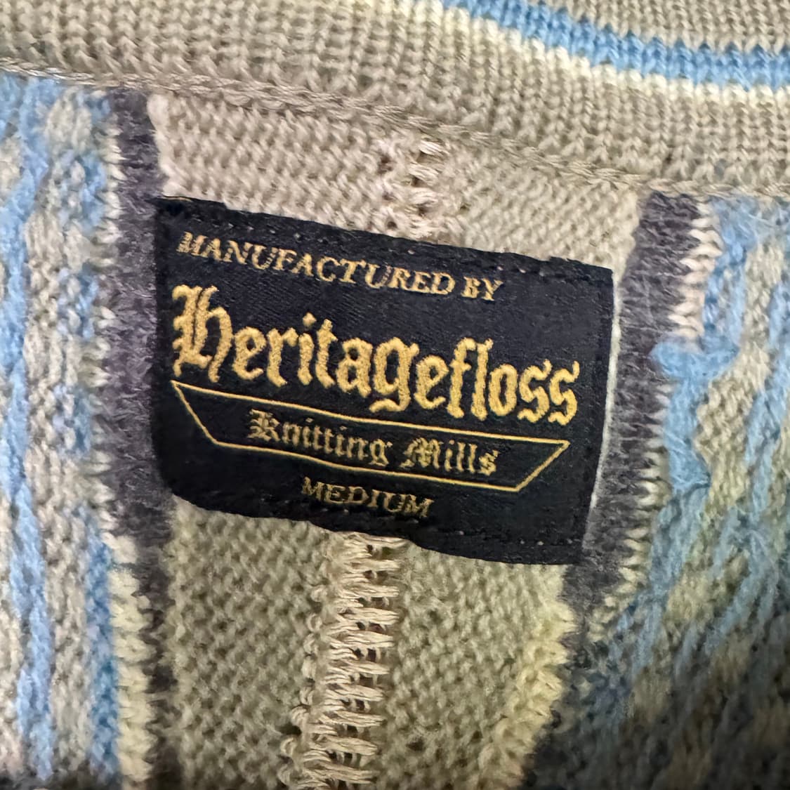 헤리티지플로스 멀티 게이지 니트 M사이즈 상품이미지3
