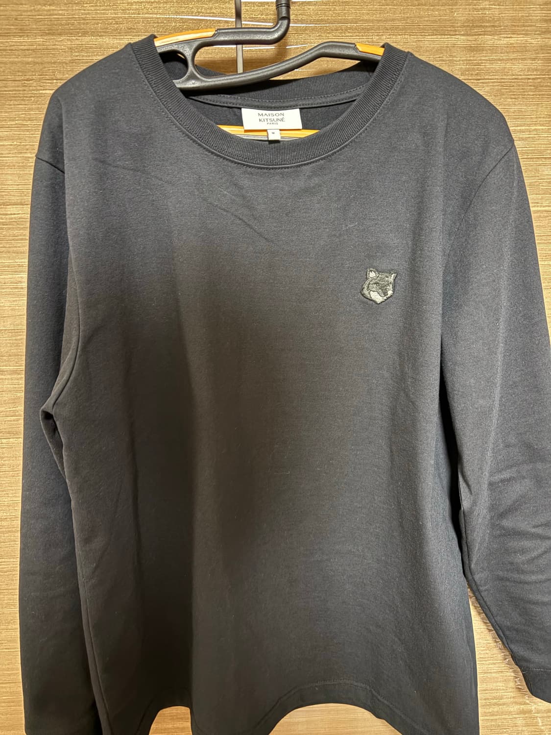 메종키츠네 M 블랙 롱슬리브 상품이미지1