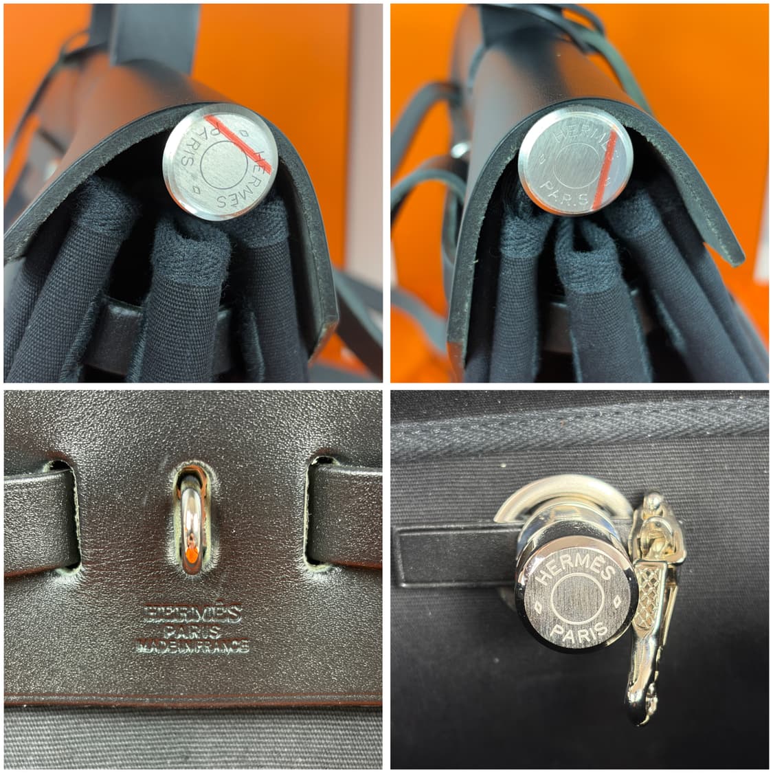 에르메스 에르백 에르백팩 캔버스 블랙 상품이미지8