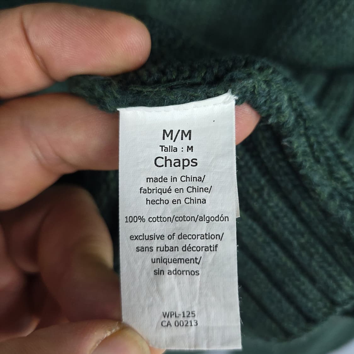 챕스(Chaps) 헨리넥 코튼니트 엘보패치 M 상품이미지9