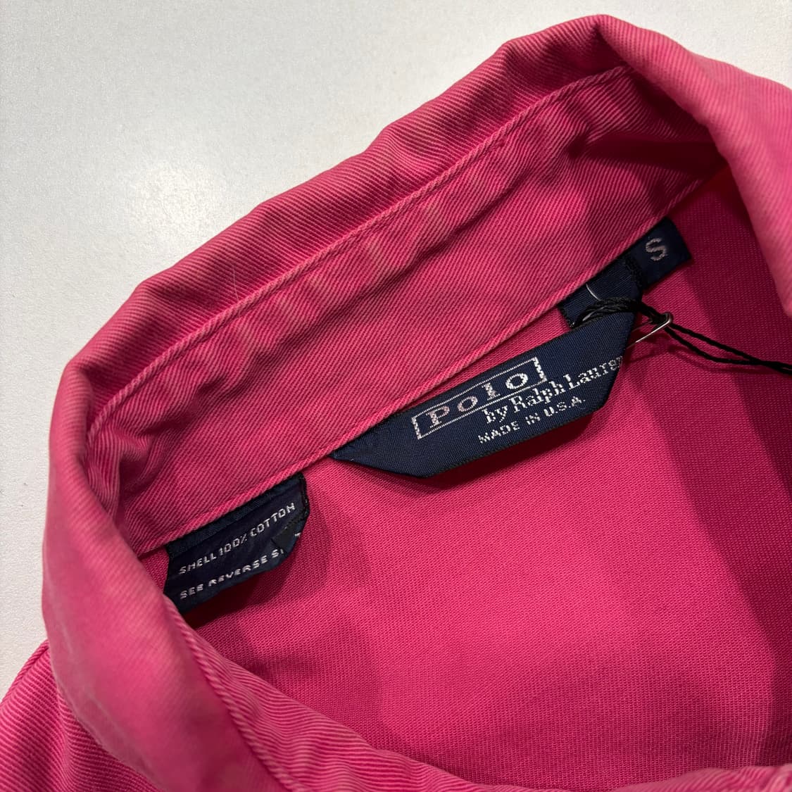 [S] 폴로 랄프로렌 USA 핑크색 면 자켓 블루종 C351 상품이미지5
