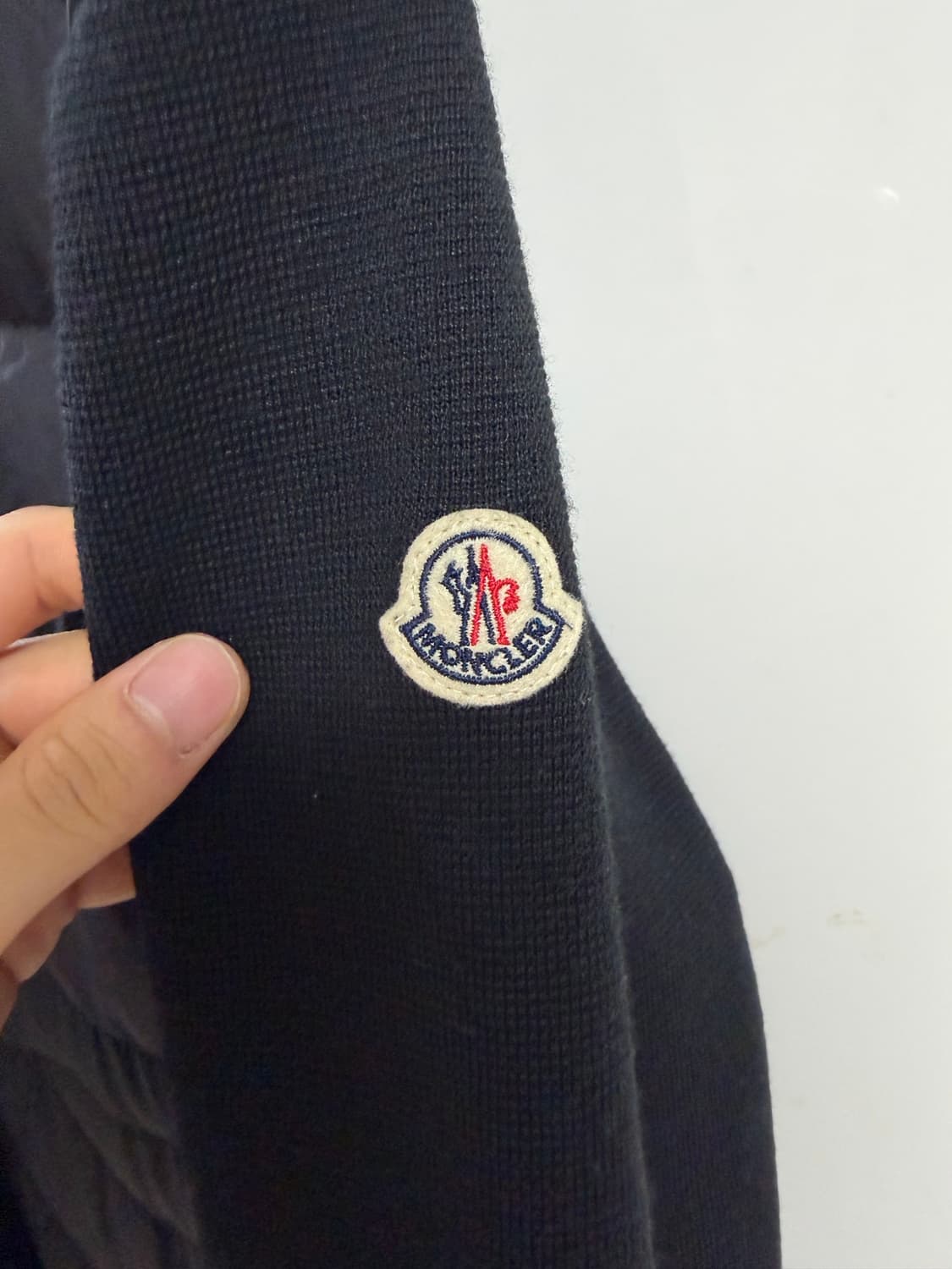 24fw/국문택 몽클레어 니트패딩 블랙 XL 상품이미지3