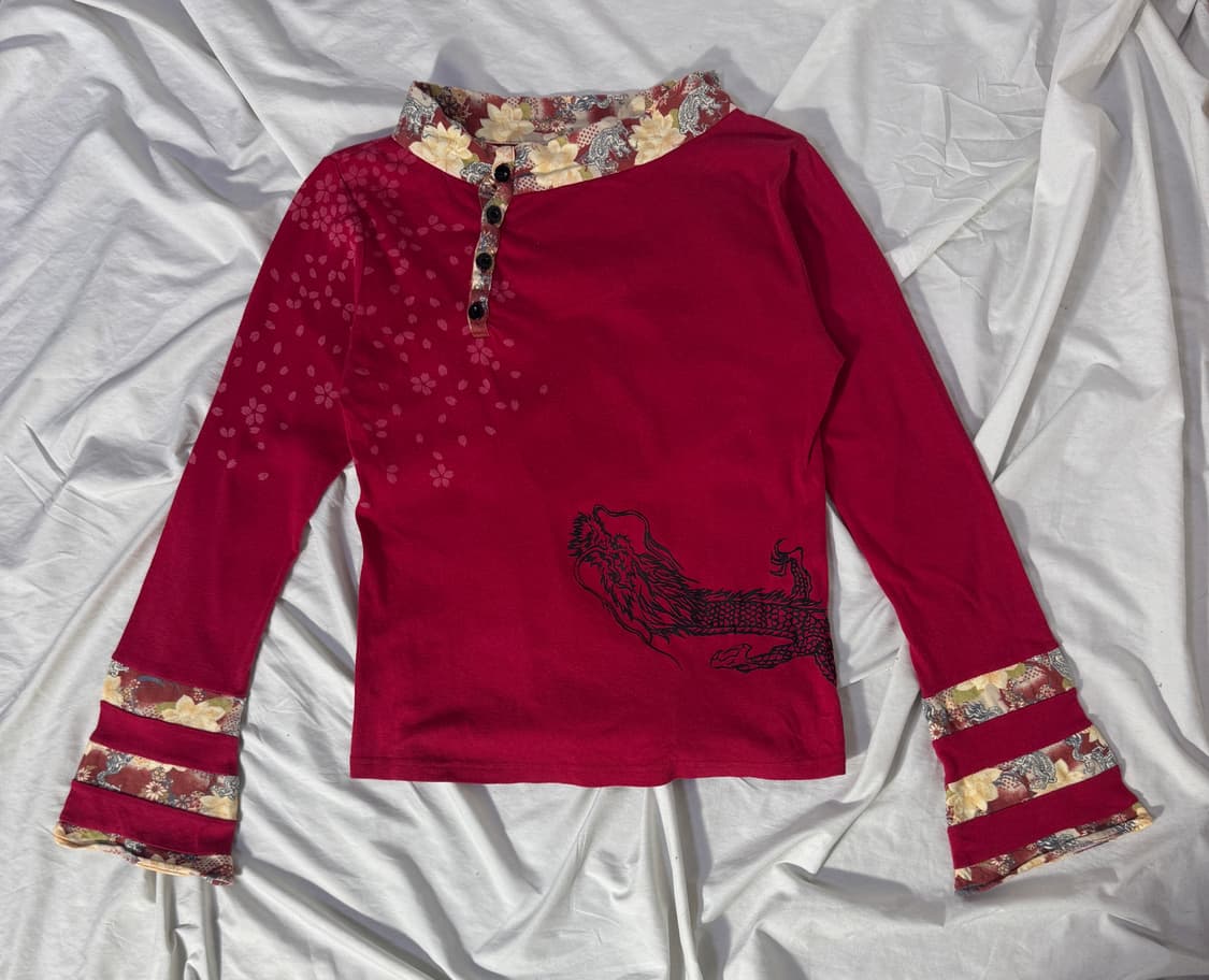 gouk 오리엔탈 롱슬리브 y2k 오즈온  상품이미지4