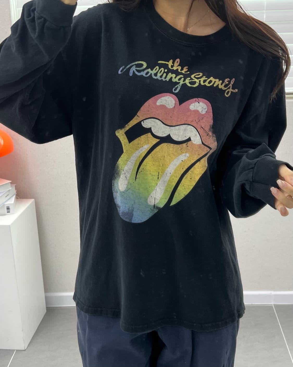 (WOMEN)롤링스톤 빈티지 긴팔-M1837 상품이미지6