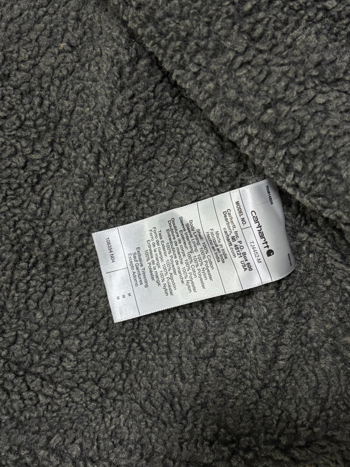 칼하트 양털 헤비 체크  쉐르파 자켓 상품이미지4