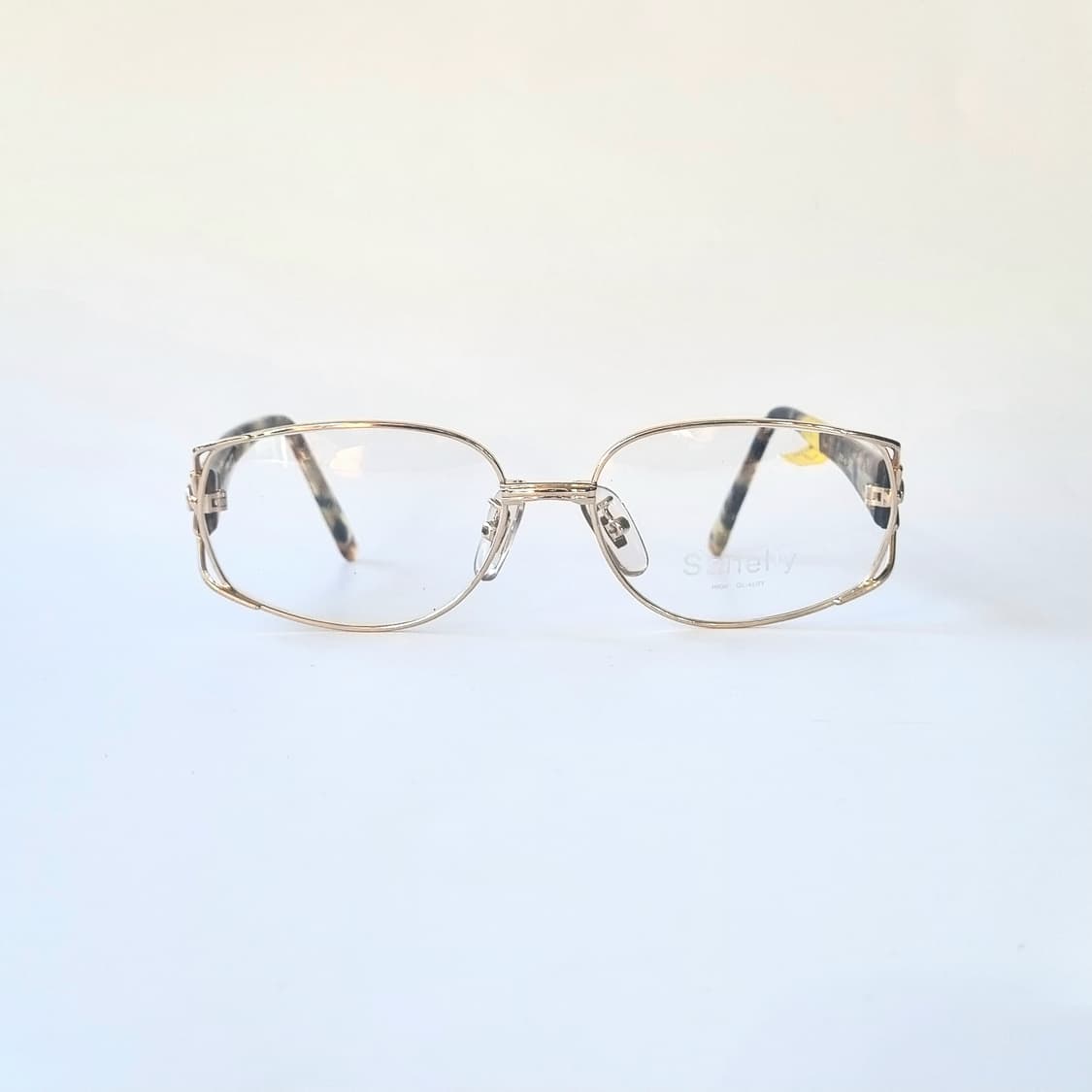 데드스탁 고급스러운 골드 금테 & 호피 다리 안경테 166 상품이미지3