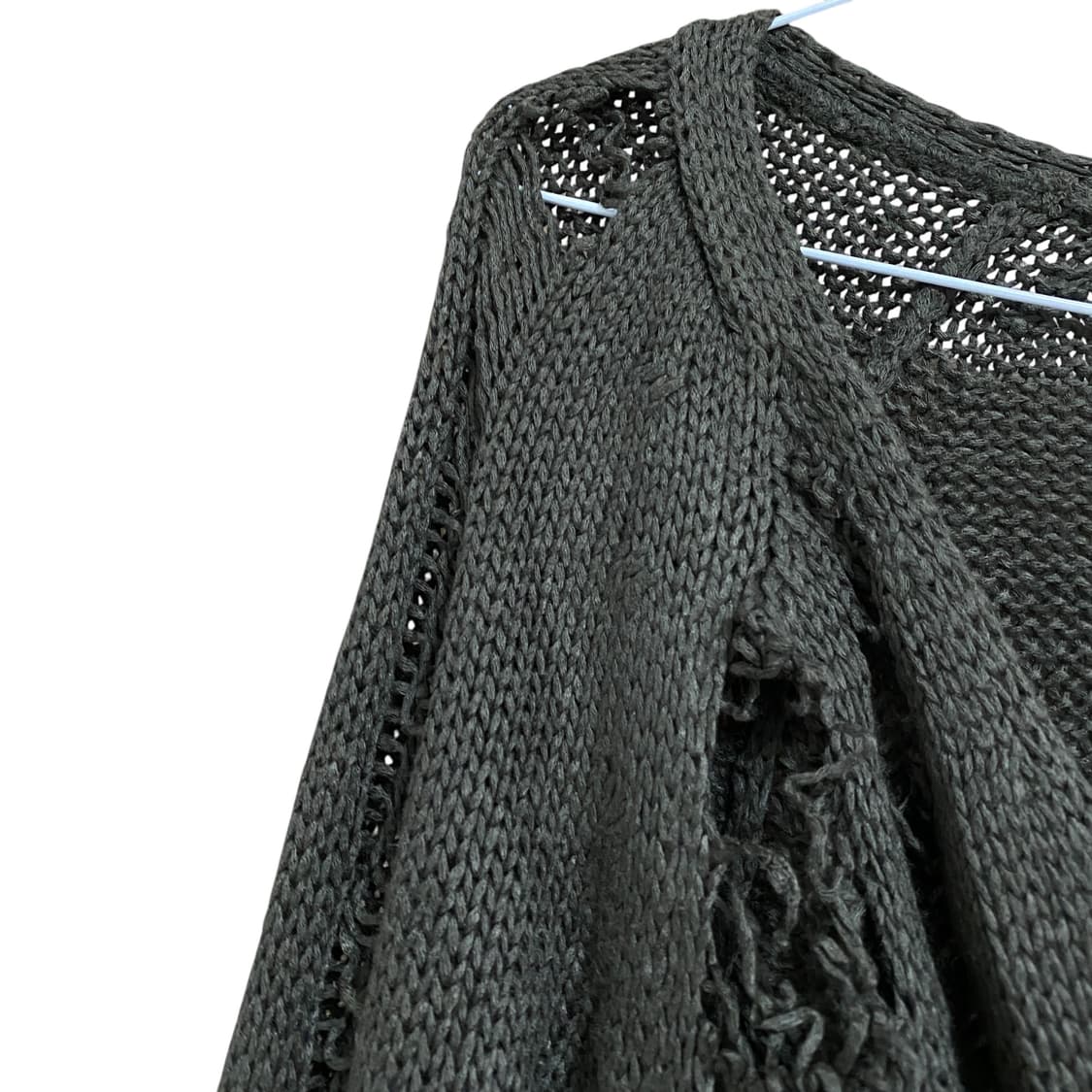 Deep khaki grunge damage knit 상품이미지5