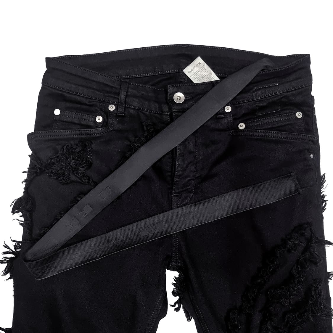 릭오웬스 - 22SS DRKSHDW 타이론 슬래쉬 부츠컷 팬츠 - 블랙  상품이미지6