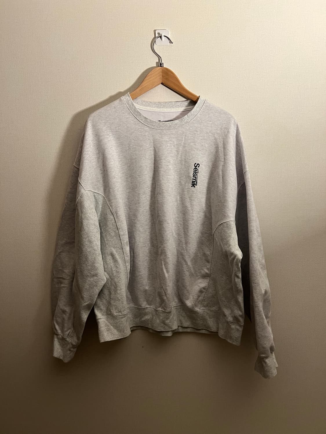 Seismik Stratum Sweatshirt Melange White 상품이미지2