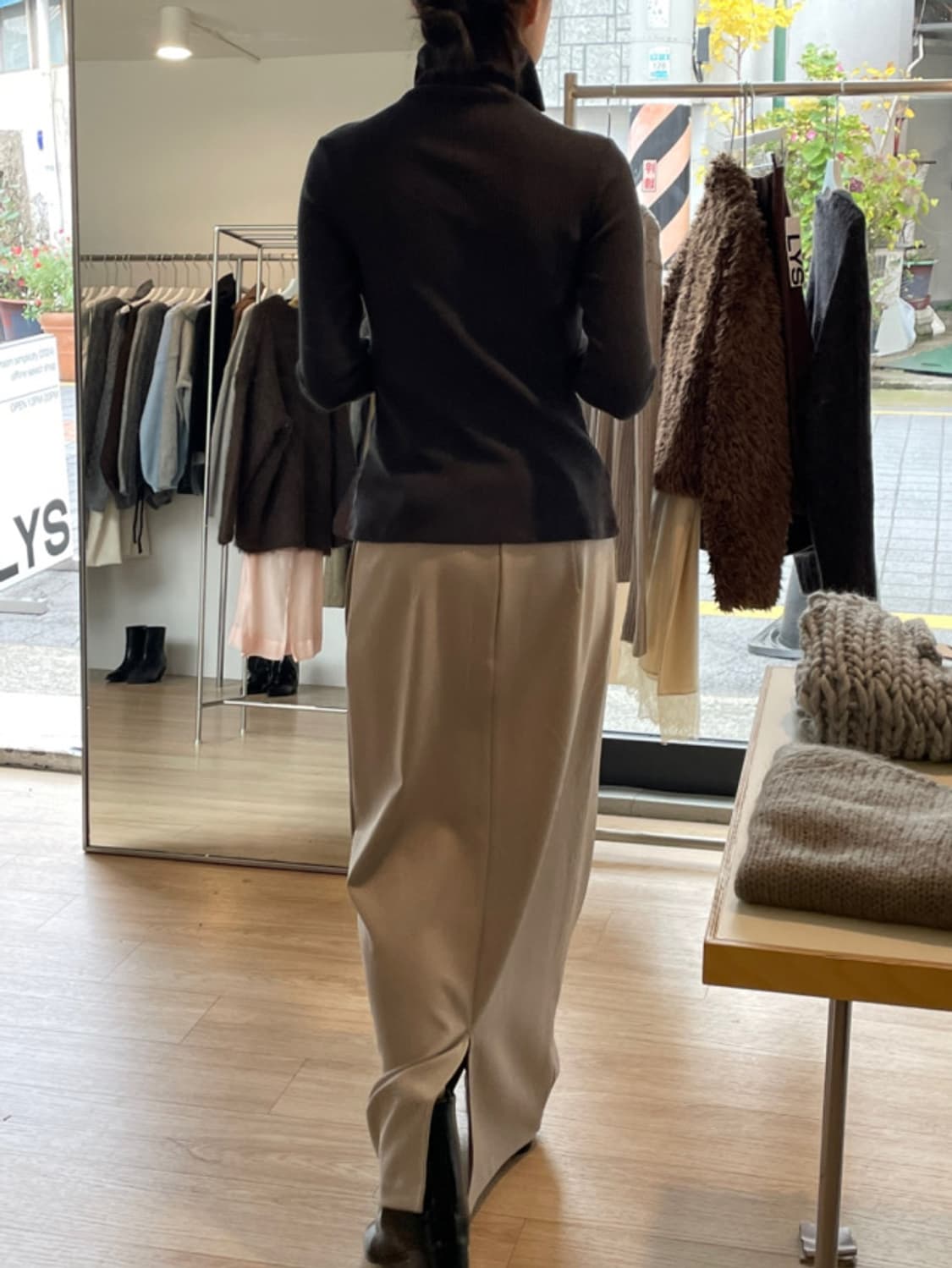 리스 lys 로우 라이즈 맥시 스커트 상품이미지3