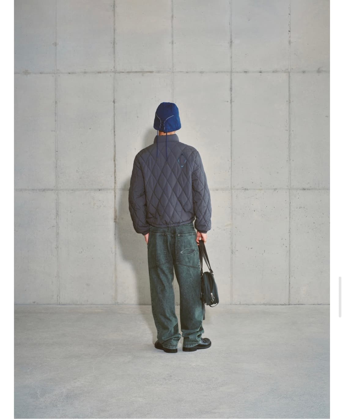 미스치프) Rhombus Quilted Bomber Jacket M 상품이미지5