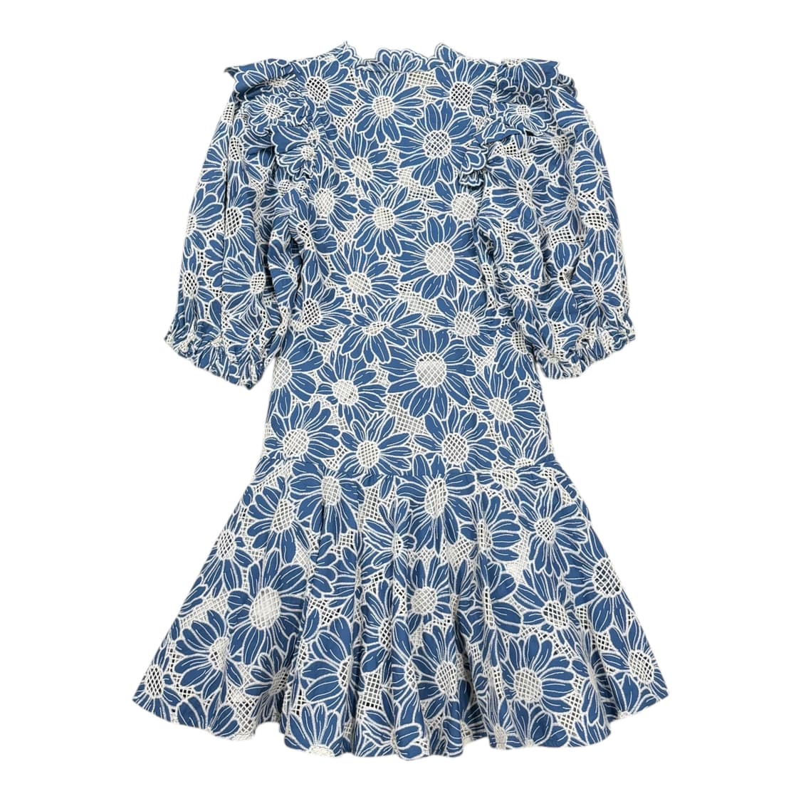 산드로 오드리 플라워 태연 원피스 블루 34 상품이미지2