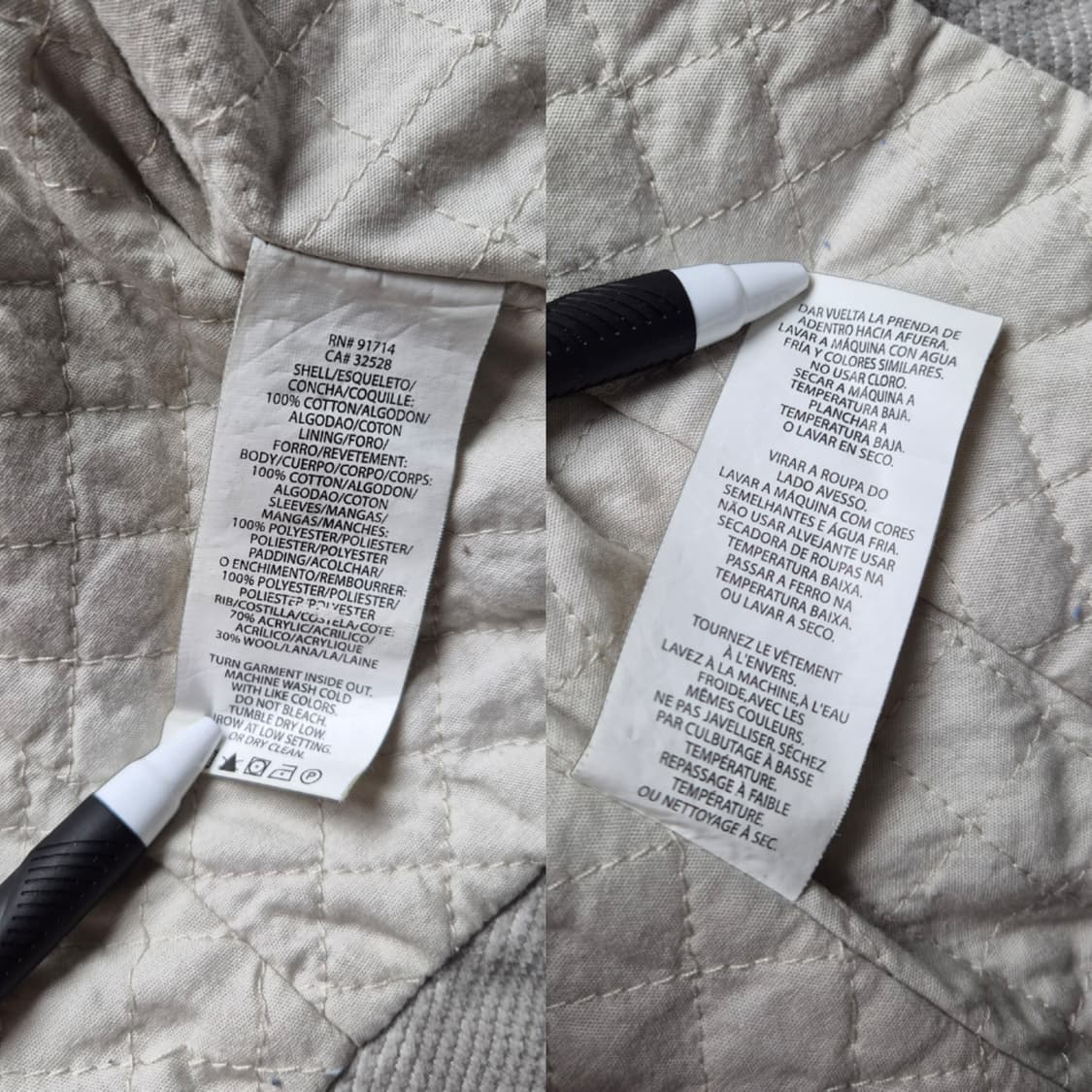 [XS] 아르마니 익스체인지 하이넥 크롭 자켓 상품이미지9