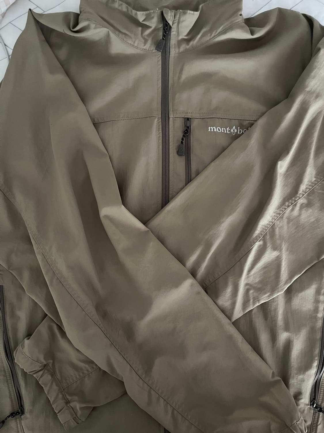 Montbell 베이지 쉘 자켓 L 상품이미지1