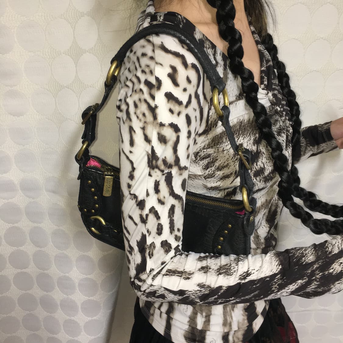 roberto cavalli 호피 무늬 긴팔 상품이미지2