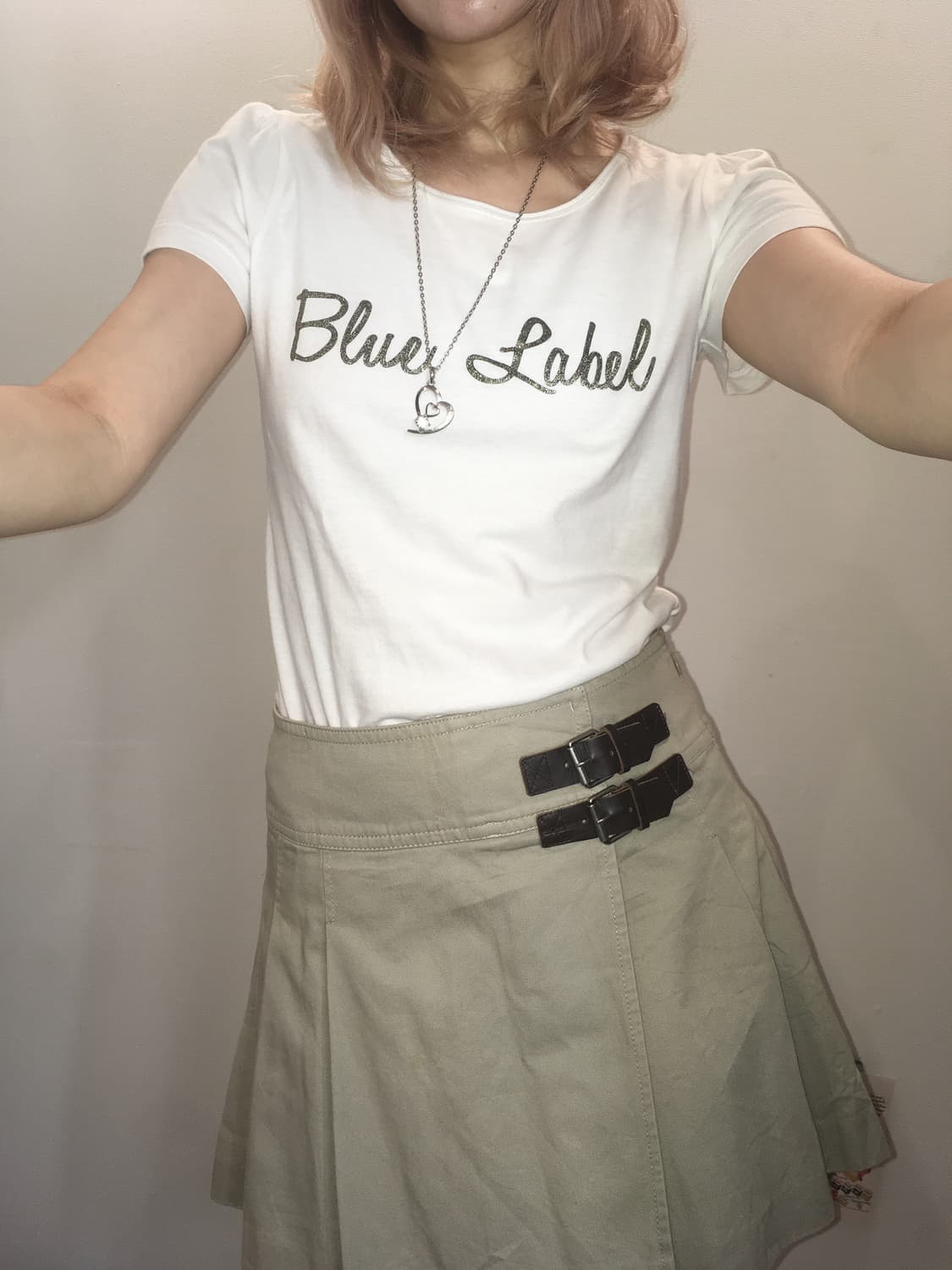 Burberry bluelabel beige pleats skirt 상품이미지7