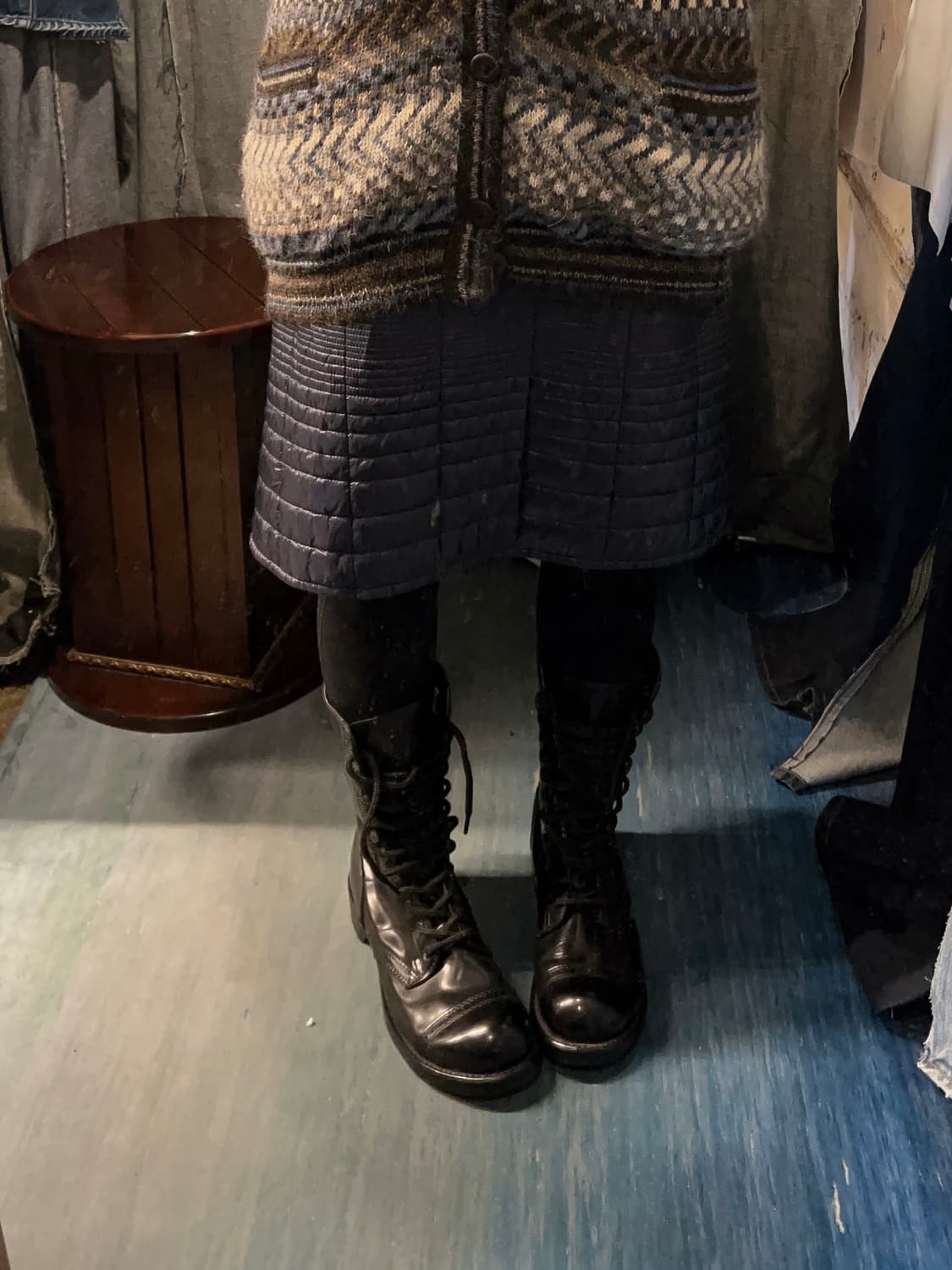 27inch ) Braset Flair Quilted Midi Skirt 상품이미지2