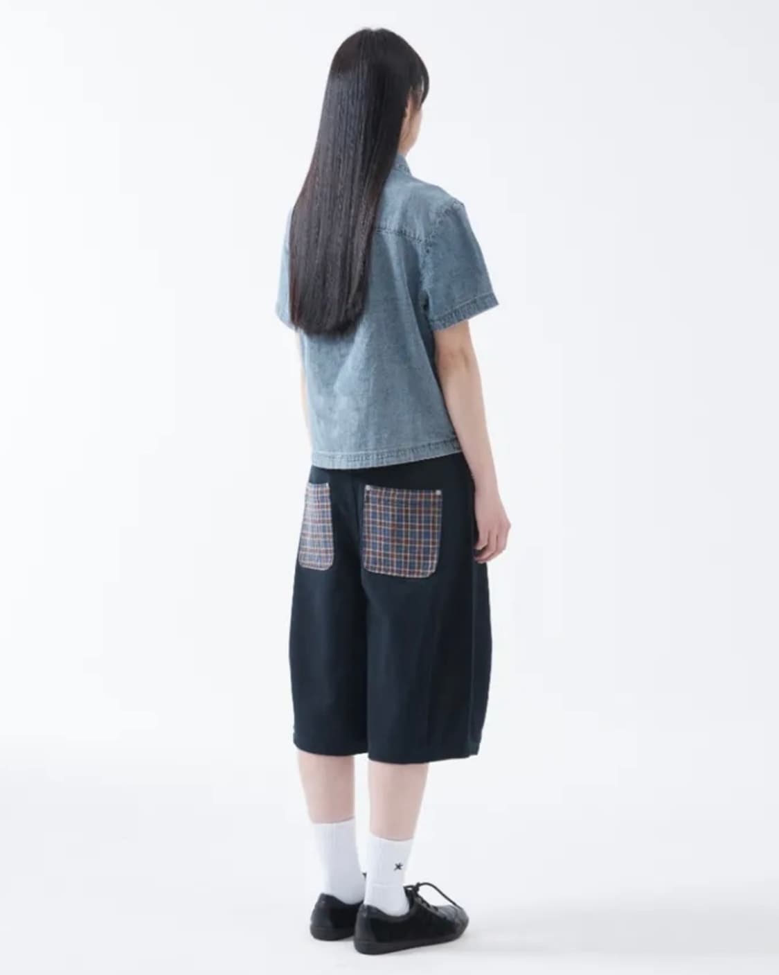 TCM check pocket half pants_L사이즈, 네이비 상품이미지5
