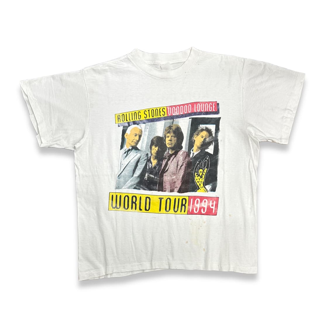 1994' Rolling Stones 부두라운지 월드투어 티셔츠 XL 상품이미지1