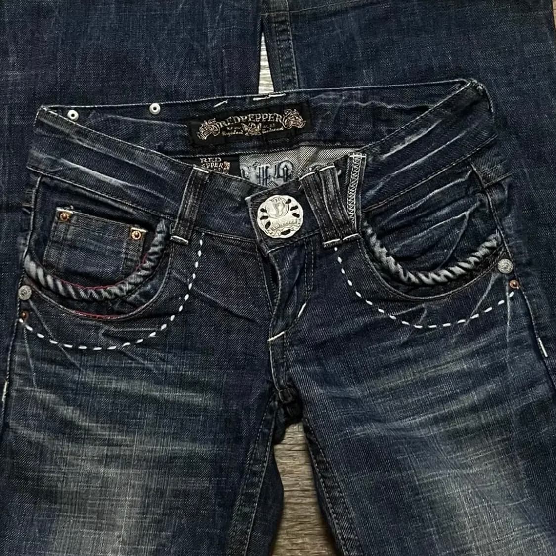 레드 페퍼 일본 빈티지 로우라이즈 부츠컷 팬츠 엔젤윙 상품이미지2