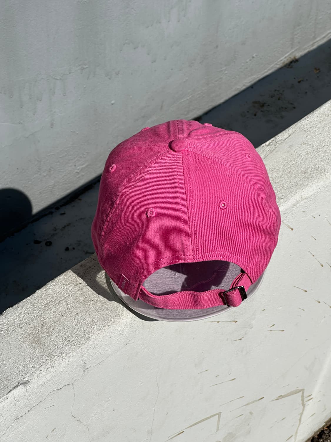 (새상품) [M-L] 아디다스 로고 핑크 볼캡 모자 상품이미지4