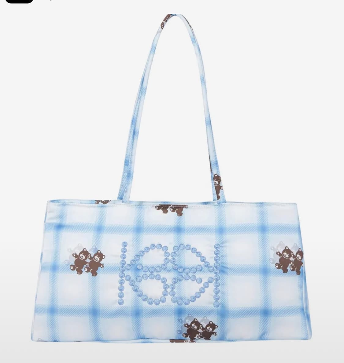 기준 kijun Shopper Bag Check Bear 상품이미지1