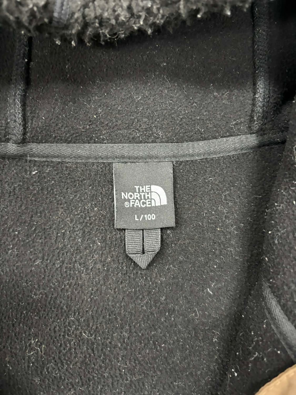 노스페이스 블랙 쉐르파 양털 헤비 플리스 자켓 후드집업 희귀져지(L) 상품이미지5
