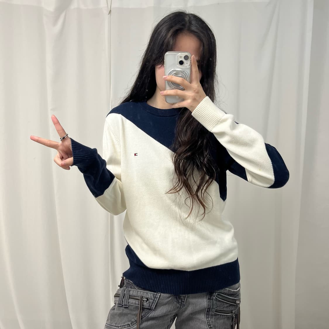 Tommy Hilfiger navy knit  상품이미지2