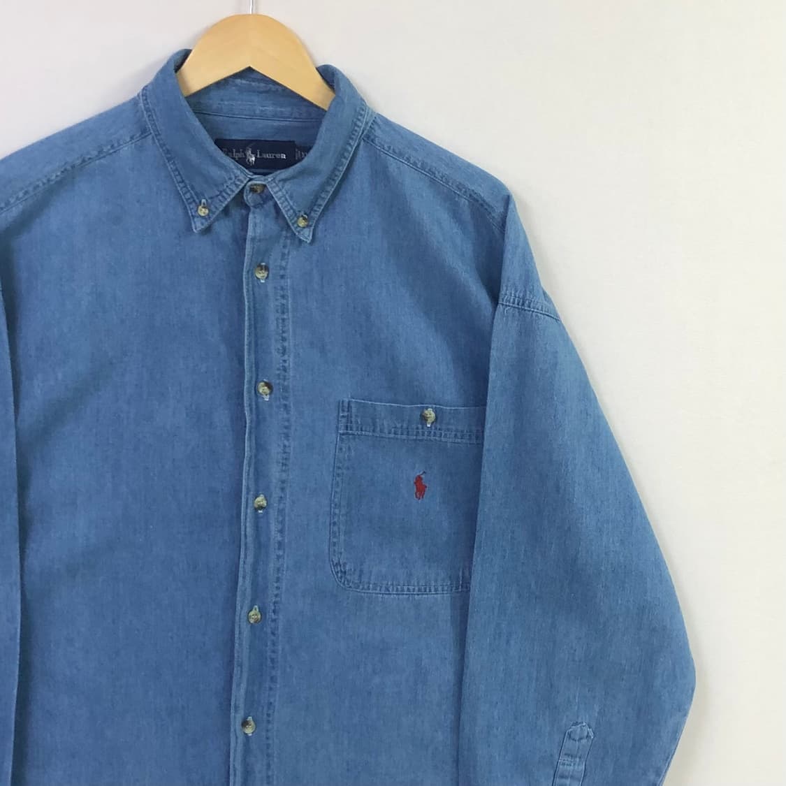 Xxl 폴로 데님 셔츠 상품이미지1