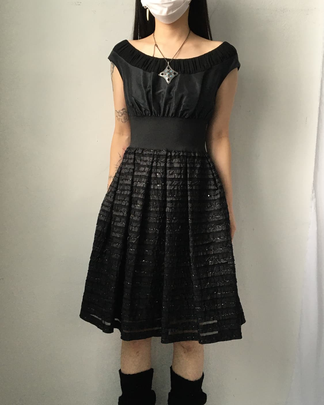 Gk glitter layer point glossy onepieve 상품이미지8